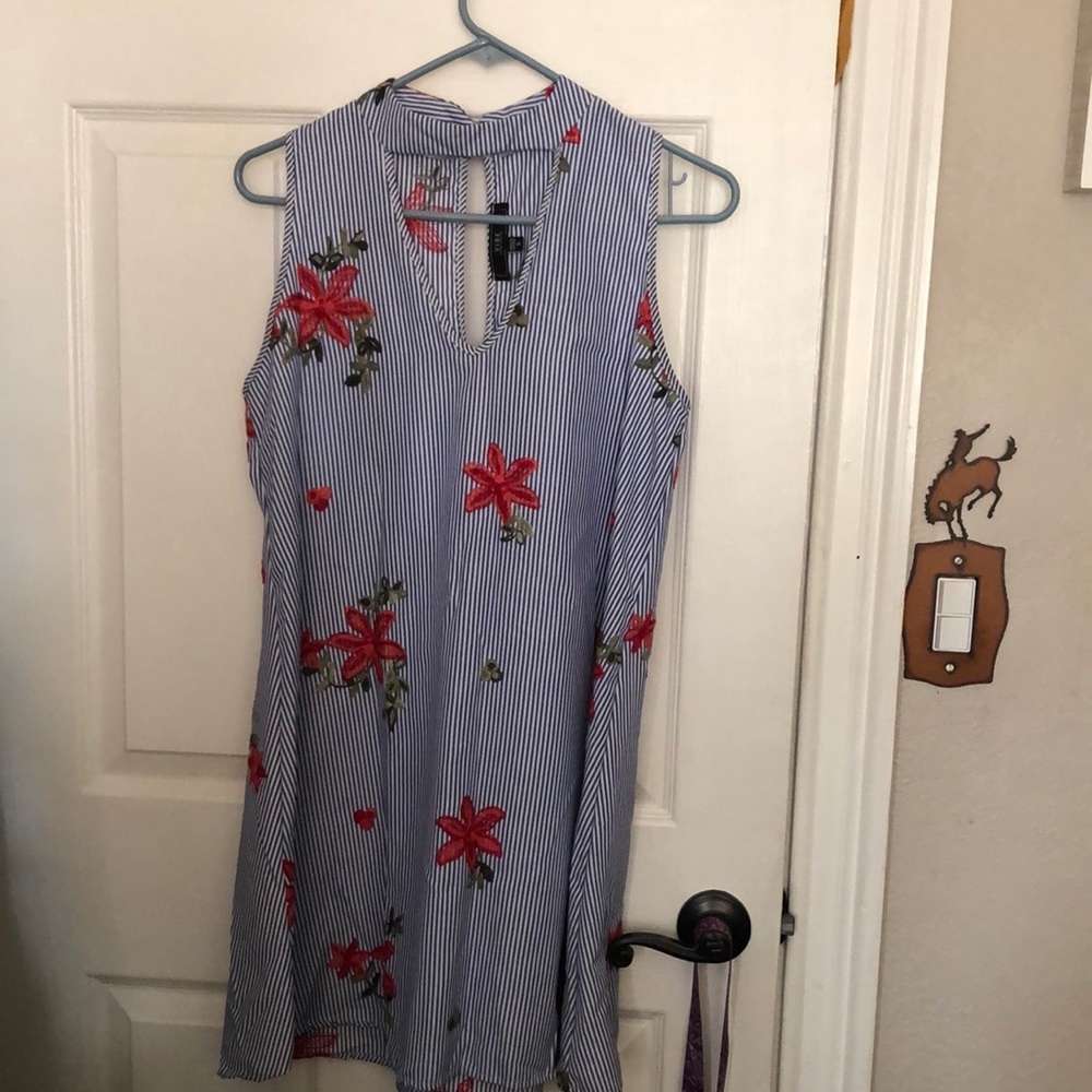 Fresh dress with Red flower